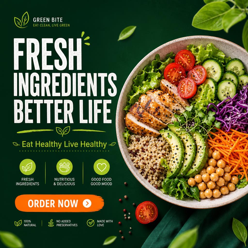 Ad sample: healthy food delivery ad